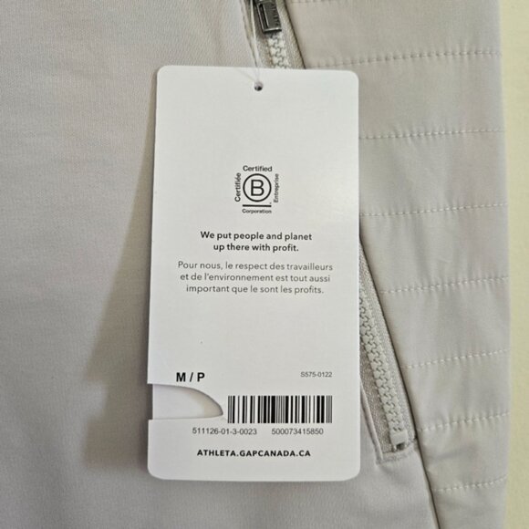 Athleta Women's Beige/Gray Peak Hybrid Fleece Tight - Picture 8 of 11